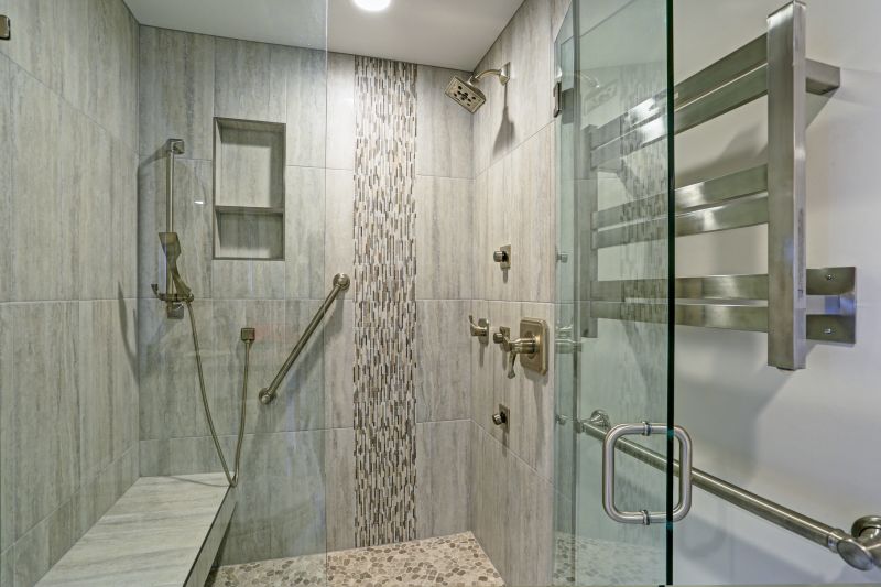 Dual Shower Heads in a Spacious Design